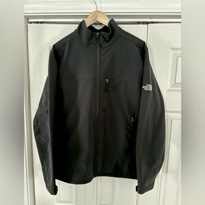 The North Face Men's Black Jacket Apex Soft Shell Zip up Large
